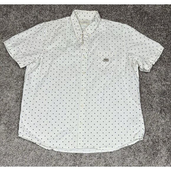 Denim & Supply Ralph Lauren Short Sleeve Star Print Button Down Shirt 2XL Preppy - Picture 1 of 11
